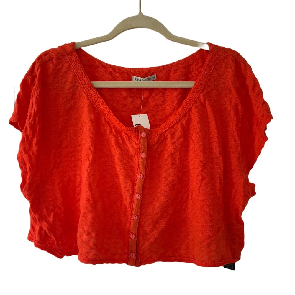 Urban Outfitters Cropped Boxy Tee | Orange | New with tags